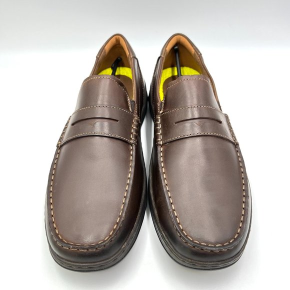 NEW Florsheim Mens‎ Size 8 Central Penny Brown Leather Slip On Loafers Shoes main image 10